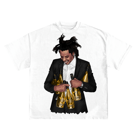 JAY-Z 'ACE OF SPADES' MOGUL TRIBUTE T-SHIRT IN BLACK OR WHITE