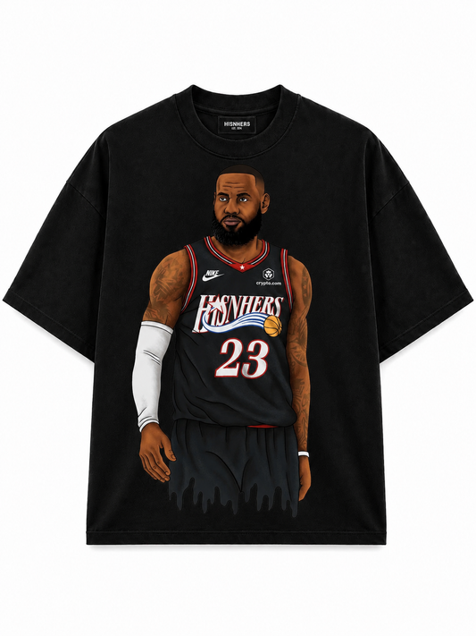 LEBRON JAMES 'LAST DECISION' RELAXED FIT TRIBUTE T-SHIRT IN BLACK OR WHITE