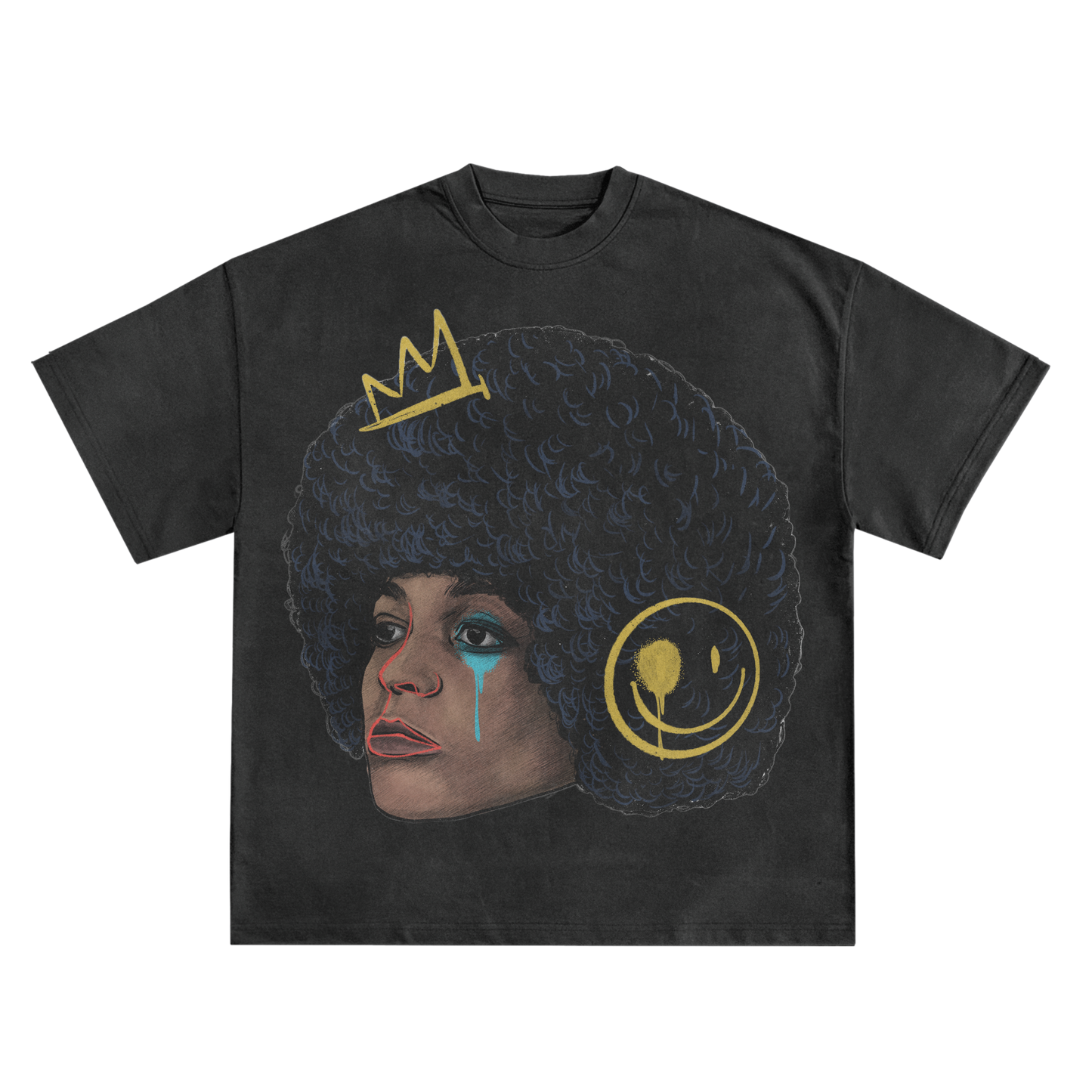 ANGELA DAVIS RELAXED FIT T-SHIRT IN BLACK OR WHITE