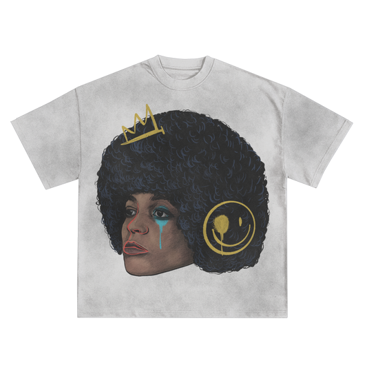 ANGELA DAVIS RELAXED FIT T-SHIRT IN BLACK OR WHITE