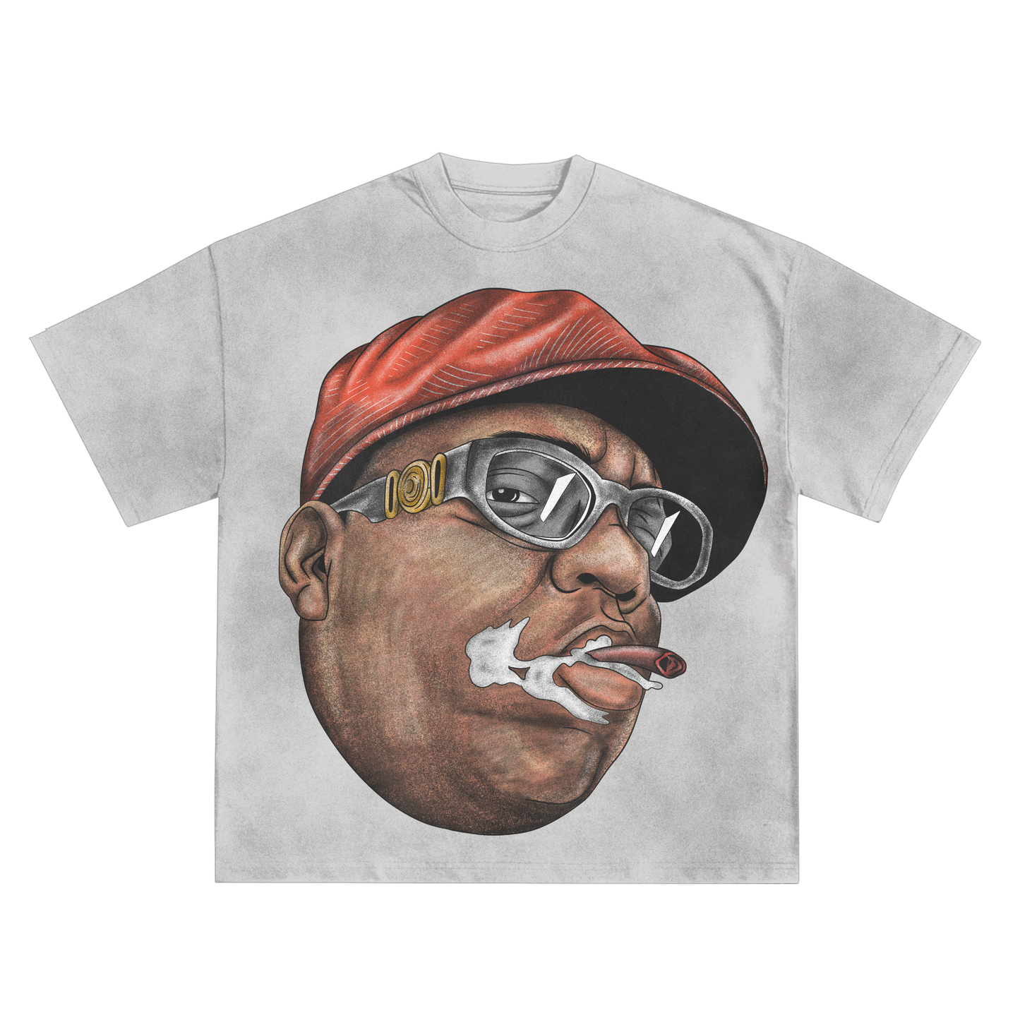 Biggie Smalls Smoke Relaxed Fit T-Shirt in Black or White
