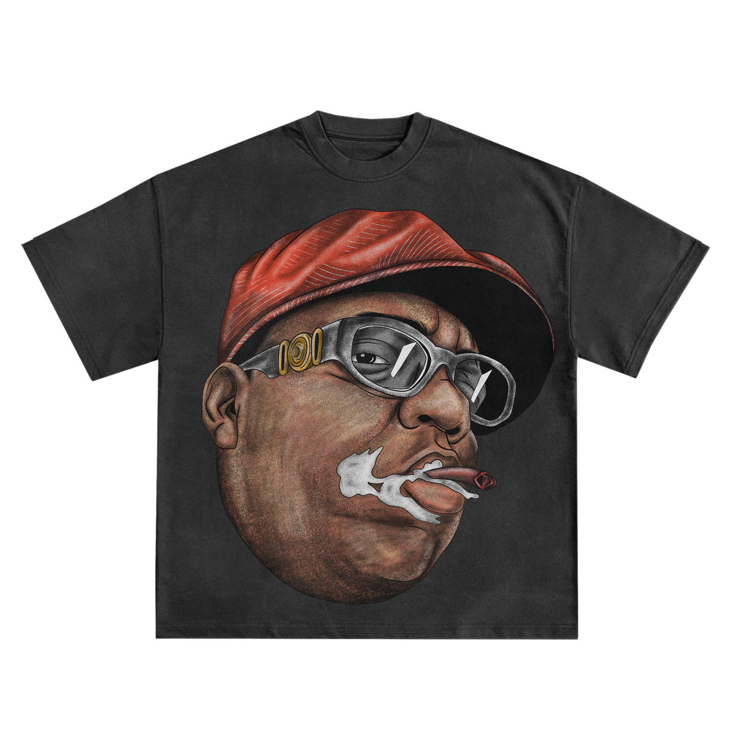 Biggie Smalls Smoke Relaxed Fit T-Shirt in Black or White