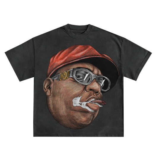 Biggie Smalls Smoke Relaxed Fit T-Shirt in Black or White