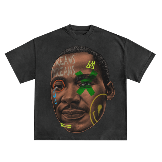 MLK JR. 'DREAM KING' ART TRIBUTE T-Shirt in Black or White