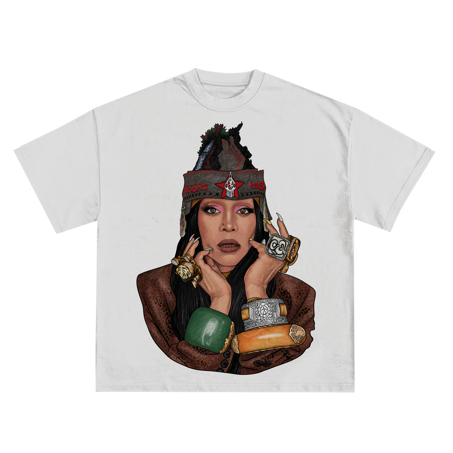 ERYKAH BADU 'WINDOW SEAT' SOUL TRIBUTE T-SHIRT IN BLACK OR WHITE