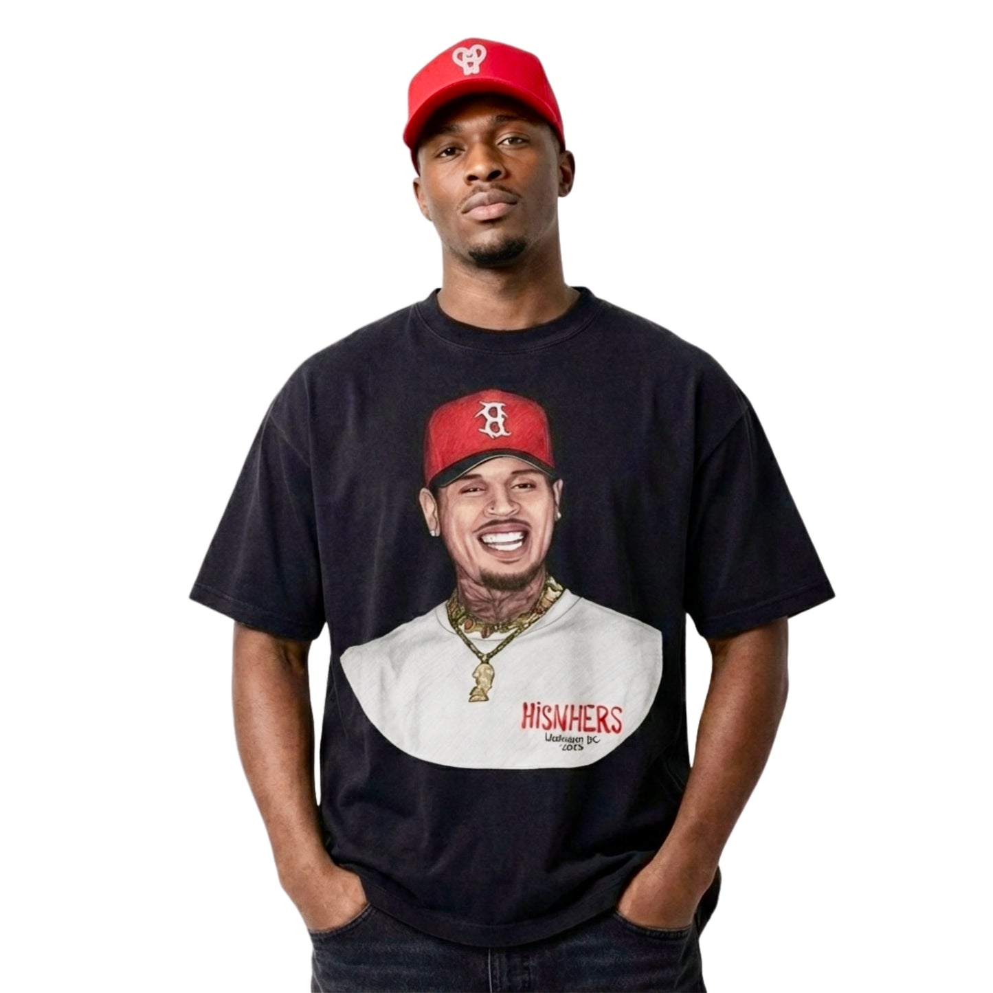 CHRIS BROWN 'CHAMPION' R&B TRIBUTE T-SHIRT IN BLACK OR WHITE