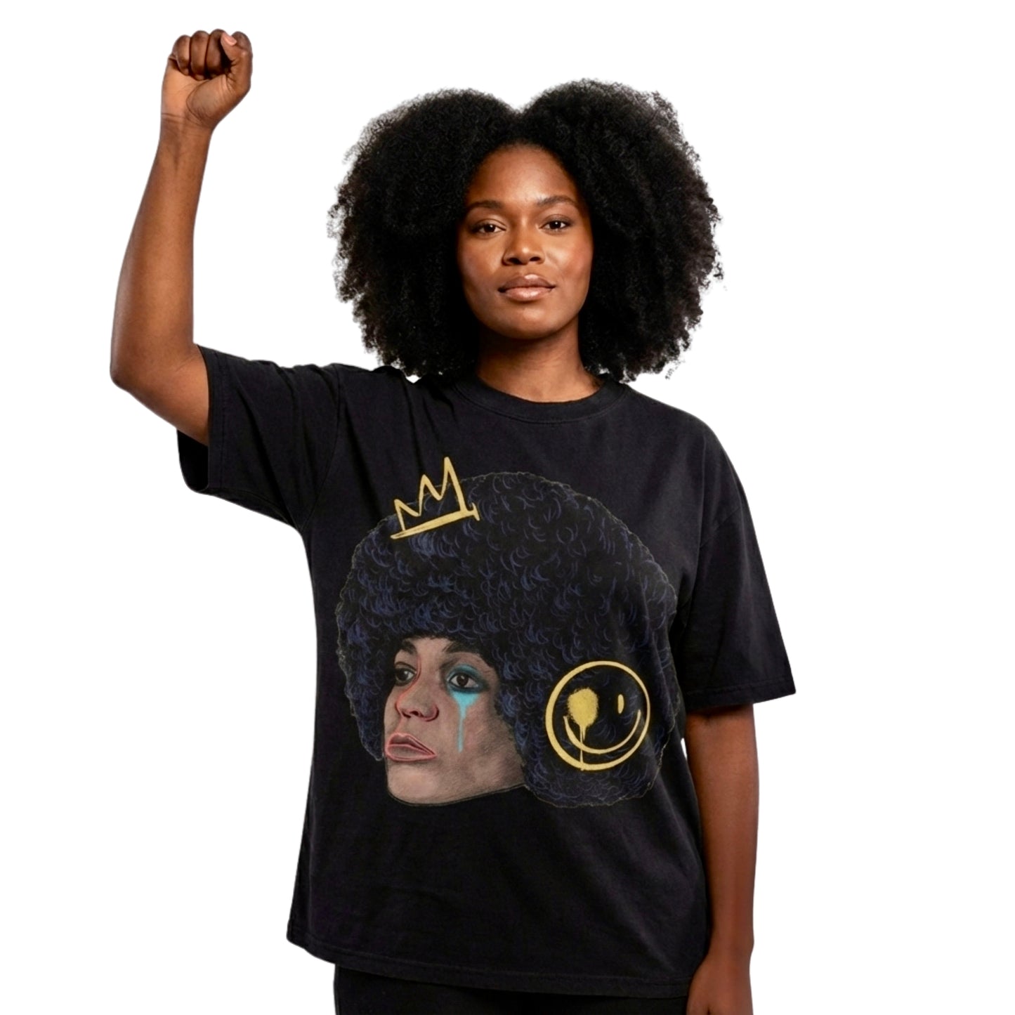 ANGELA DAVIS 'POWER & RESISTANCE' TRIBUTE T-SHIRT IN BLACK OR WHITE