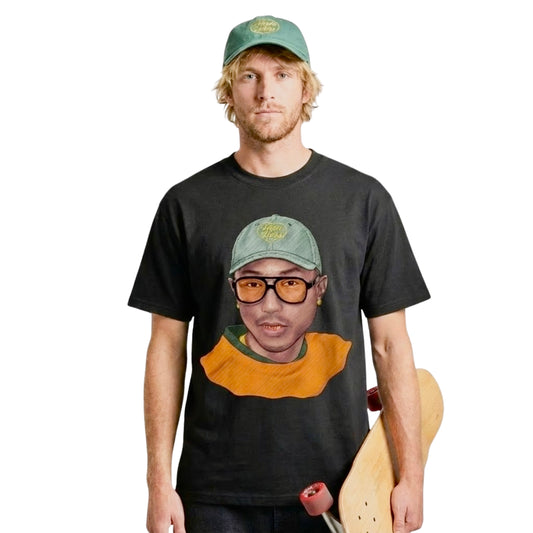 PHARRELL 'JELLYFISH' RELAXED FIT T-SHIRT IN BLACK OR WHITE