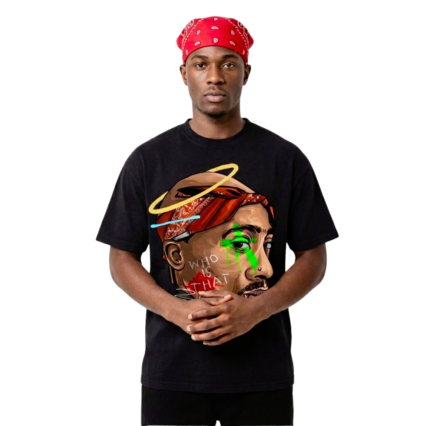 TUPAC 'REBEL POET' TRIBUTE
 T-Shirt in Black or White