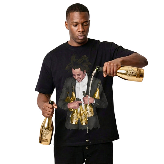 JAY-Z 'ACE OF SPADES' MOGUL TRIBUTE T-SHIRT IN BLACK OR WHITE