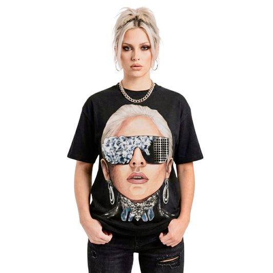 LADY GAGA 'CHROMATICA' FASHION TRIBUTE T-SHIRT IN BLACK OR WHITE