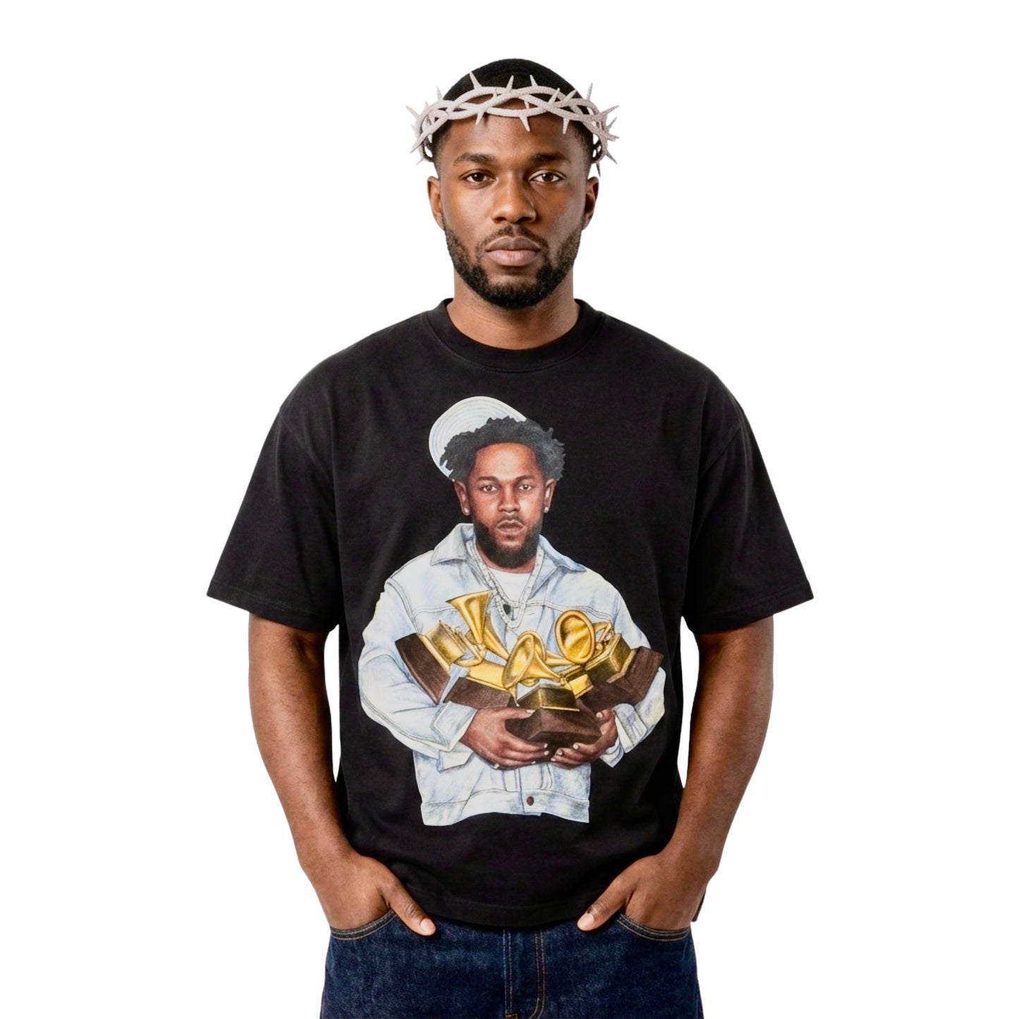 KENDRICK LAMAR 'LEGACY OF GOLD' TRIBUTE T-SHIRT IN BLACK OR WHITE