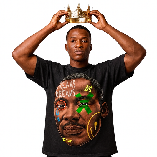 MLK JR. 'DREAM KING' ART TRIBUTE T-Shirt in Black or White