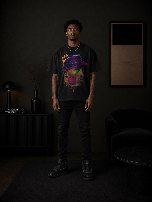 KOBE 'MAMBA ART' NEON TRIBUTE
 T-Shirt in Black or White