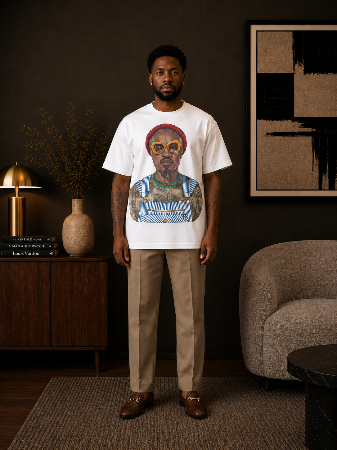 Andre 3000 Overalls Tribute Heavyweight Unisex T-Shirt
