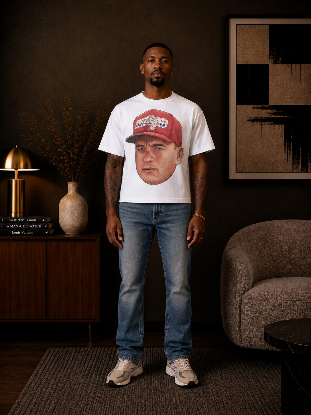 FORREST GUMP 'LIFE IS LIKE' TRIBUTE T-SHIRT IN BLACK OR WHITE