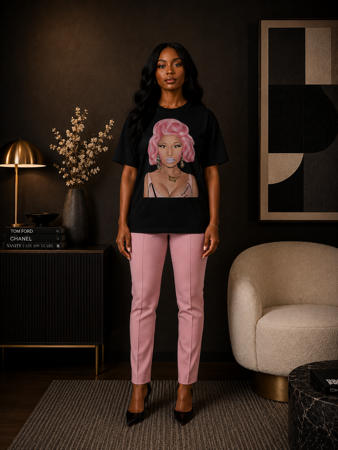 NICKI MINAJ 'BARBZ LEGACY' TRIBUTE T-SHIRT IN BLACK OR WHITE