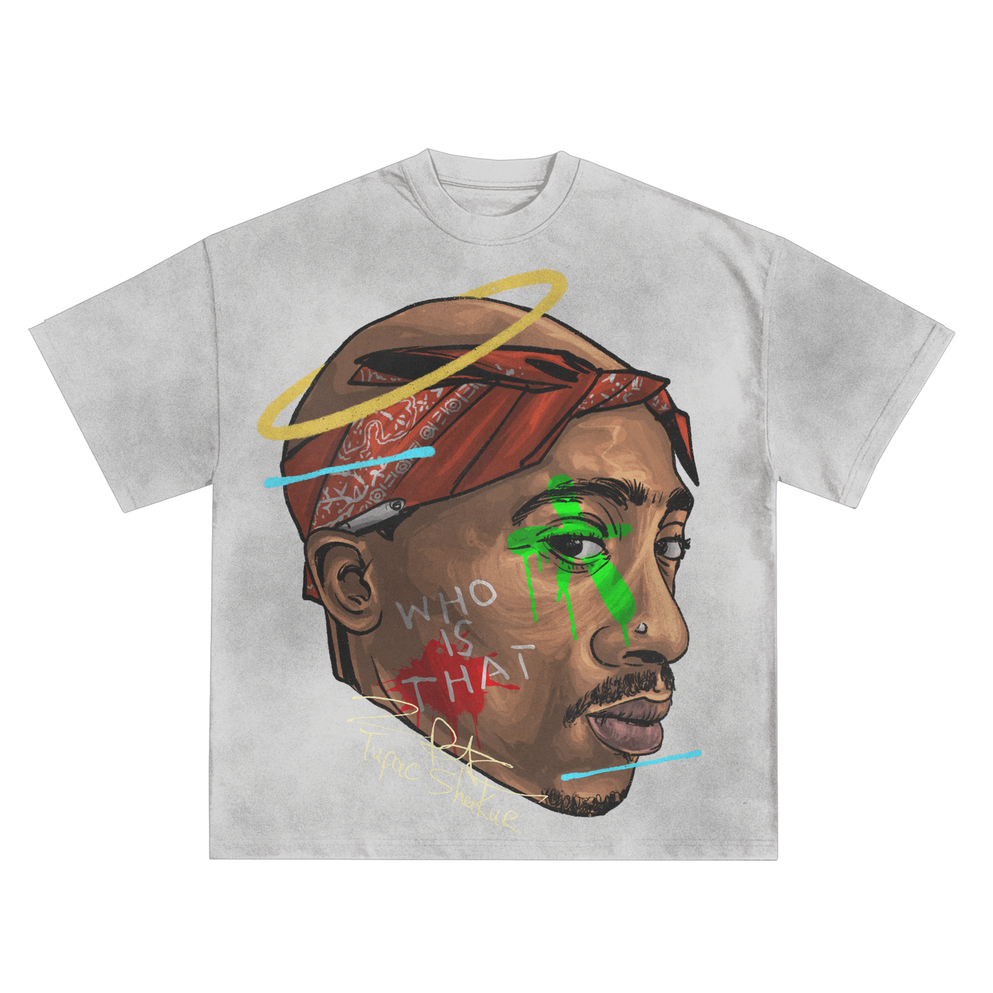 Tupac (2pac) Thug Life Relaxed Fit T-Shirt in Black or White