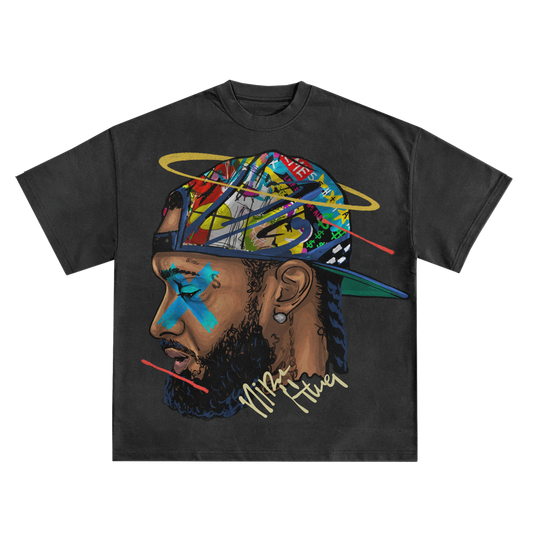 Nipsey Hussle Halo Relaxed Fit T-Shirt in Black or White